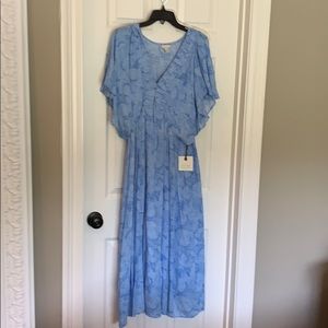 Hinge blue floral dress
